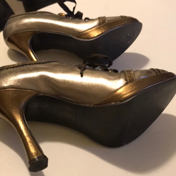 95 Colin Stuart Metallic Color Blocked Platforms sz 8B - Picture 7 of 8